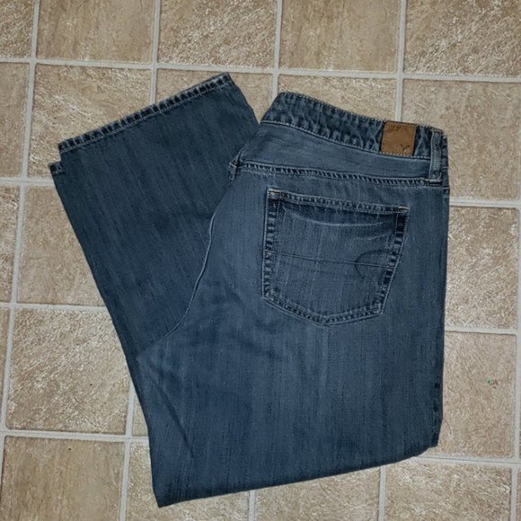 American Eagle Outfitters Denim - AMERICAN EAGLE Boyfit Crop Jeans, Size 18 Long